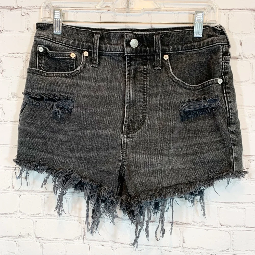Madewell Jean Cut Off Shorts hi rise distressed